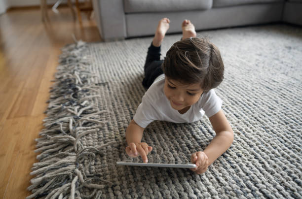 Girl lying on rug | Dary Carpet & Floors